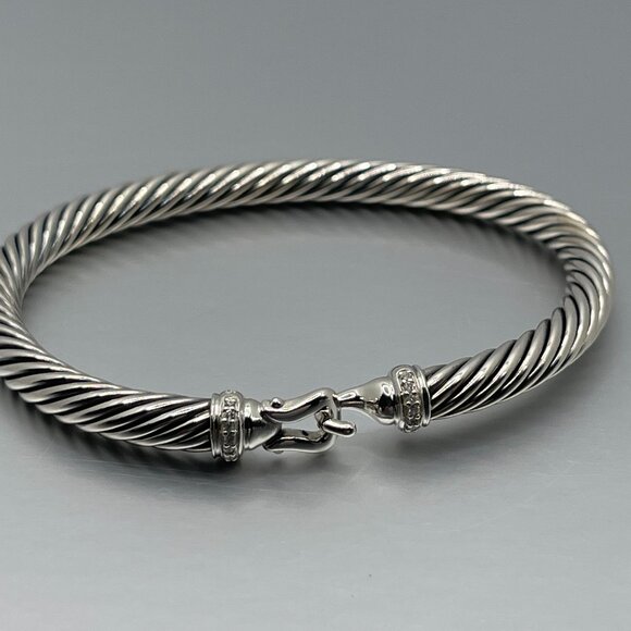 David Yurman 5mm Buckle Bracelet with Diamonds